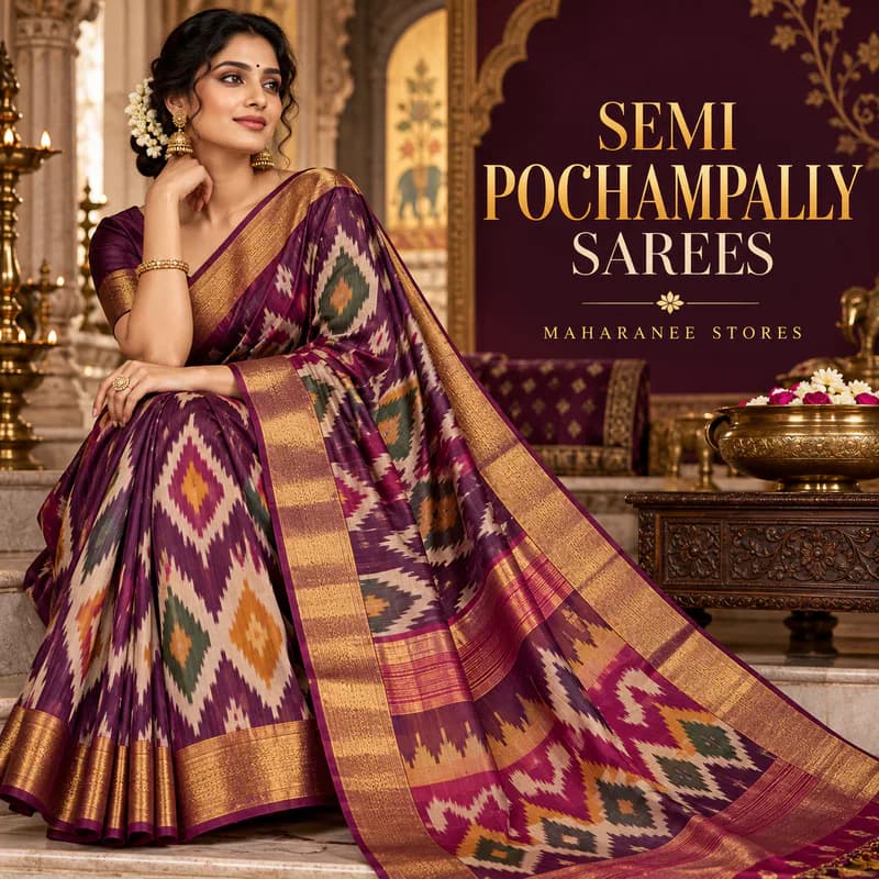 Semi Pochchampally Sarees