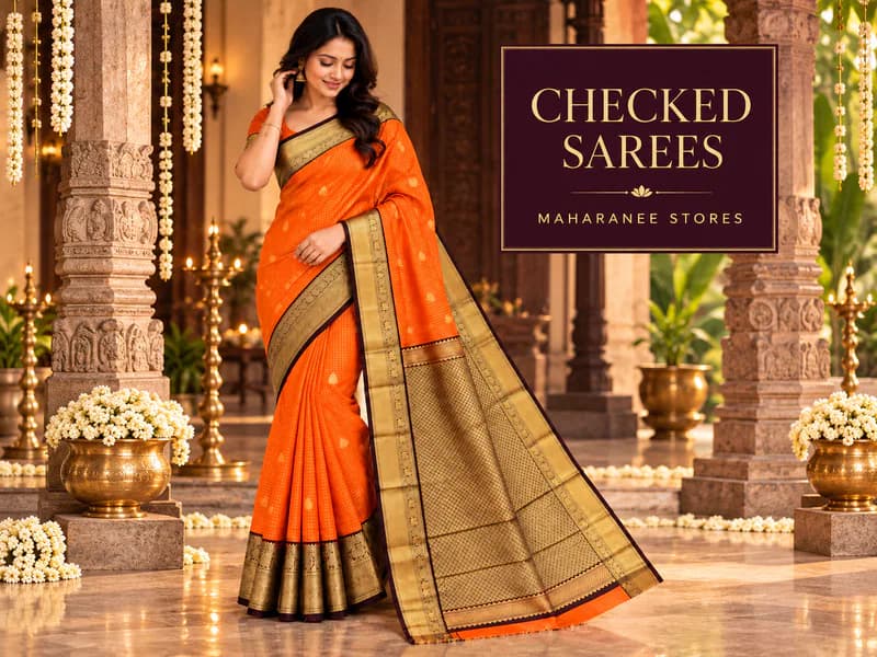 Checked Sarees